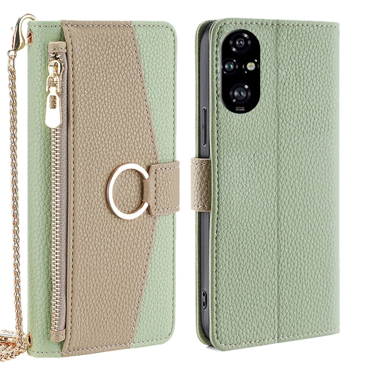 For Honor 200 Pro 5G Crossbody Litchi Texture Leather Phone Case(Green) - Honor Cases by PMC TechLife | Online Shopping South Africa | PMC TechLife | Buy Now Pay Later Mobicred
