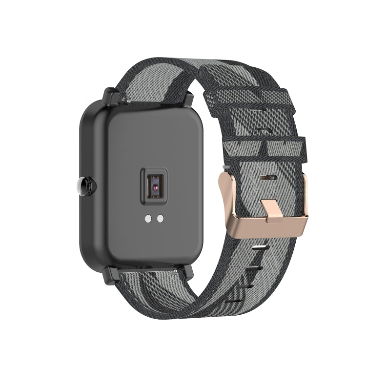 20mm Universal Stripe Weave Nylon Watch Band(Grey) - free shipping - PMc TechLife - Order now!