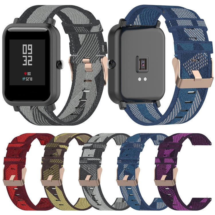 20mm Universal Stripe Weave Nylon Watch Band(Grey) - free shipping - PMc TechLife - Order now!