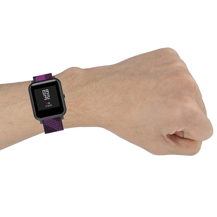 20mm Universal Stripe Weave Nylon Watch Band(Grey) - free shipping - PMc TechLife - Order now!