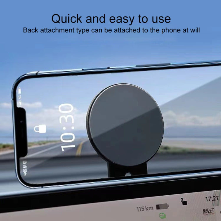 ZF013 For Tesla MagSafe Magnetic Hidden Phone Holder, Flip Version(Grey) - Car Holders by PMC TechLife | Online Shopping South Africa | PMC TechLife | Buy Now Pay Later Mobicred