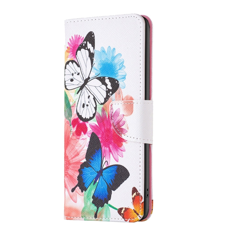 For Motorola Moto G Play 2024 Colored Drawing Pattern Leather Phone Case(Butterflies) - free shipping - PMC Jewellery - Order now!