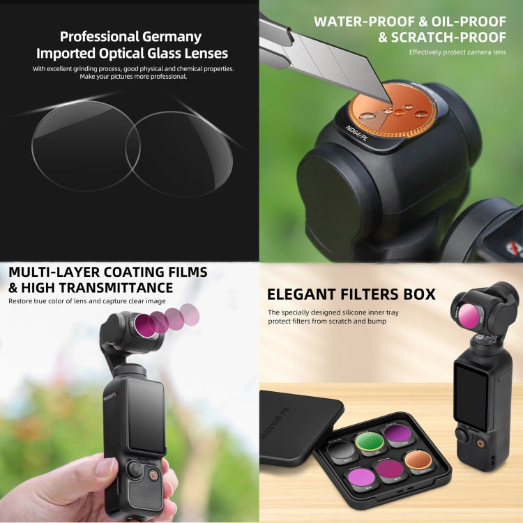 For DJI OSMO Pocket 3 Sunnylife Camera Lens Filter, Filter:ND16PL - Lens Accessories by Sunnylife | Online Shopping South Africa | PMC Jewellery | Buy Now Pay Later Mobicred