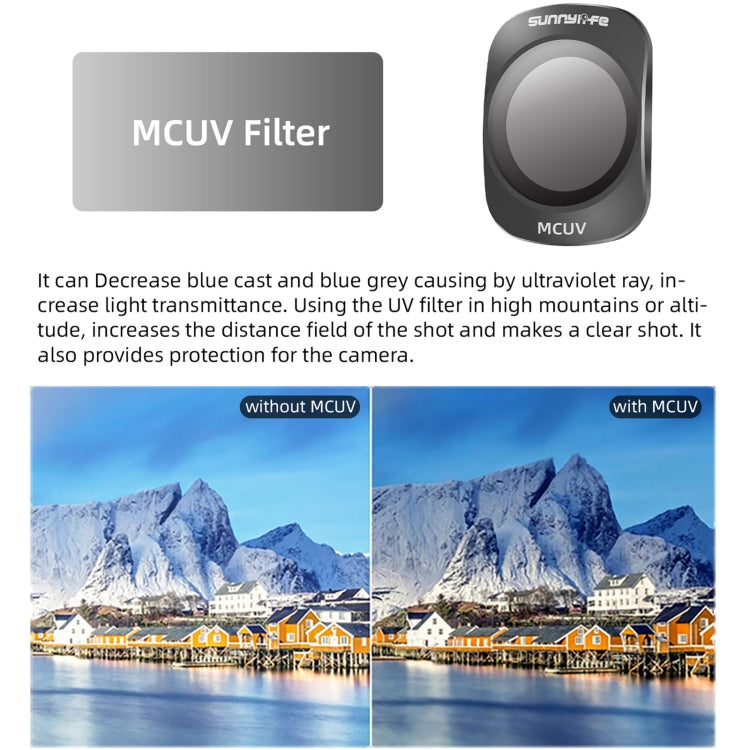 For DJI OSMO Pocket 3 Sunnylife Camera Lens Magnetic Metal Filter, Filter:3 in 1 ND16/64/256 - free shipping - PMC TechLife - Order now!
