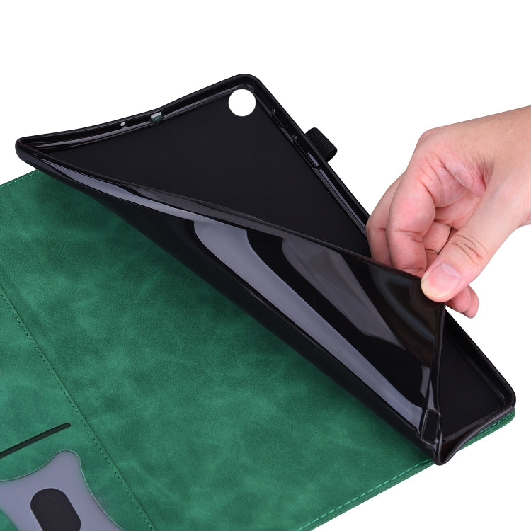 For Lenovo Tab M11 / Xiaoxin Pad 11 2024 Business Shockproof Horizontal Flip Leather Tablet Case(Green) - Lenovo by PMC Jewellery | Online Shopping South Africa | PMC Jewellery | Buy Now Pay Later Mobicred