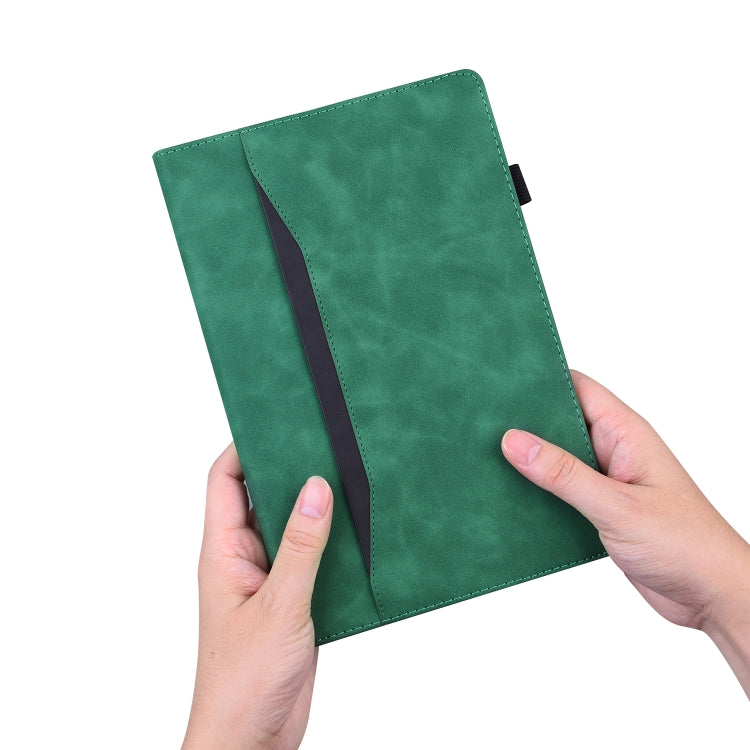 For Lenovo Tab M11 / Xiaoxin Pad 11 2024 Business Shockproof Horizontal Flip Leather Tablet Case(Green) - Lenovo by PMC Jewellery | Online Shopping South Africa | PMC Jewellery | Buy Now Pay Later Mobicred
