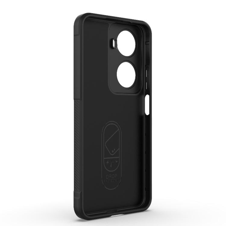 For Huawei nova 11 SE Magic Shield TPU + Flannel Phone Case(Dark Blue) - Huawei Cases by PMC TechLife | Online Shopping South Africa | PMC TechLife | Buy Now Pay Later Mobicred