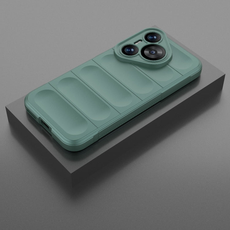 For Huawei Pura 70 Magic Shield TPU + Flannel Phone Case(Dark Green) - Huawei Cases by PMC TechLife | Online Shopping South Africa | PMC TechLife | Buy Now Pay Later Mobicred