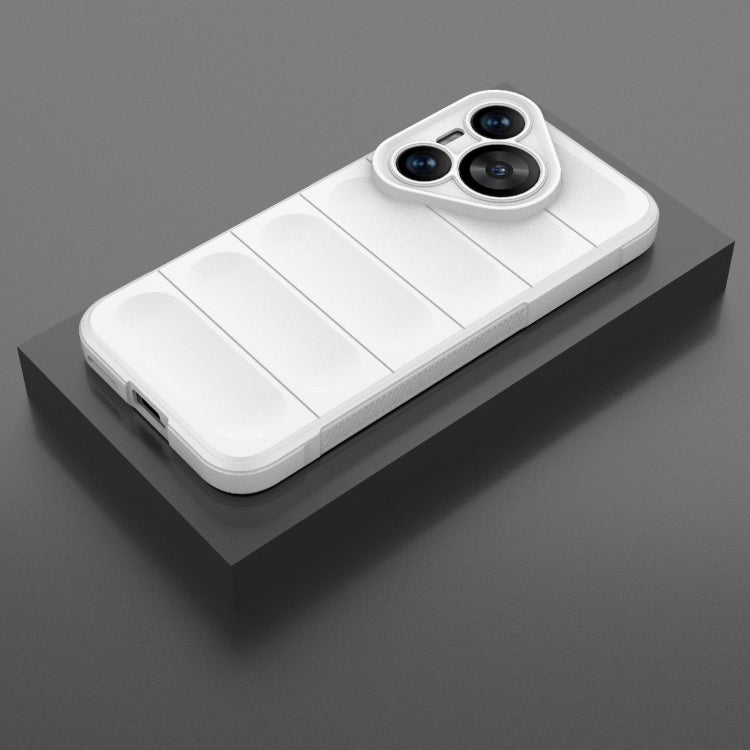 For Huawei Pura 70 Magic Shield TPU + Flannel Phone Case(White) - Huawei Cases by PMC TechLife | Online Shopping South Africa | PMC TechLife | Buy Now Pay Later Mobicred