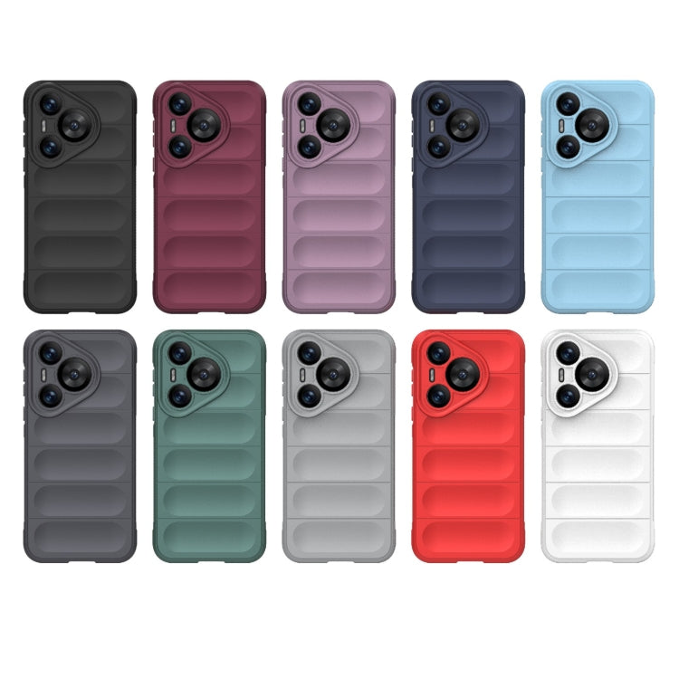 For Huawei Pura 70 Magic Shield TPU + Flannel Phone Case(White) - Huawei Cases by PMC TechLife | Online Shopping South Africa | PMC TechLife | Buy Now Pay Later Mobicred