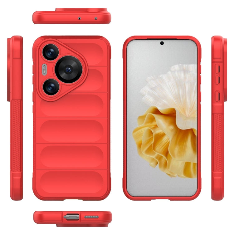 For Huawei Pura 70 Pro / 70 Pro+ Magic Shield TPU + Flannel Phone Case(Red) - Huawei Cases by PMC TechLife | Online Shopping South Africa | PMC TechLife | Buy Now Pay Later Mobicred