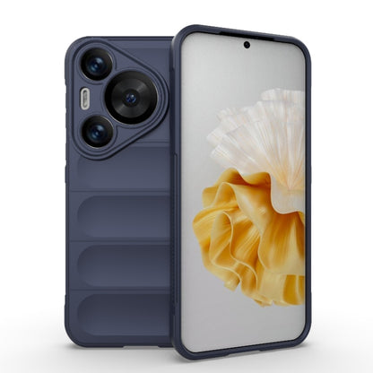 For Huawei Pura 70 Pro / 70 Pro+ Magic Shield TPU + Flannel Phone Case(Dark Blue) - Huawei Cases by PMC Jewellery | Online Shopping South Africa | PMC Jewellery | Buy Now Pay Later Mobicred