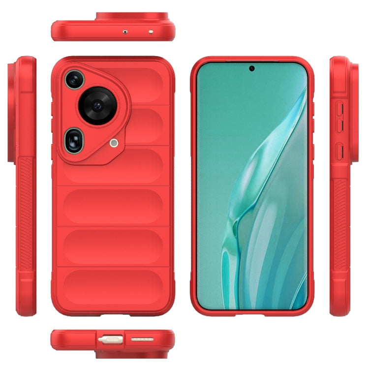 For Huawei Pura 70 Ultra Magic Shield TPU + Flannel Phone Case(Red) - Huawei Cases by PMC TechLife | Online Shopping South Africa | PMC TechLife | Buy Now Pay Later Mobicred