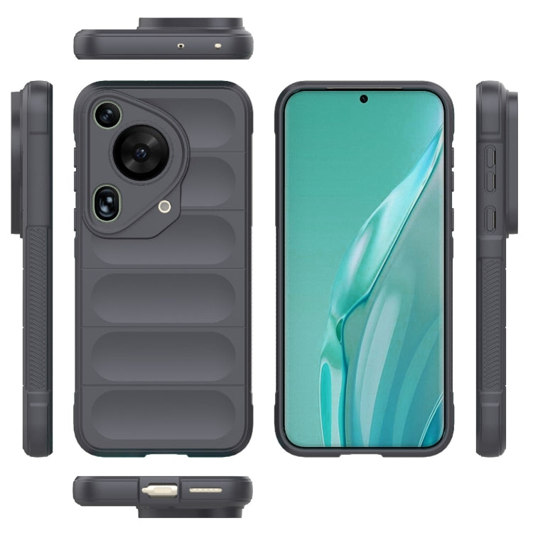 For Huawei Pura 70 Ultra Magic Shield TPU + Flannel Phone Case(Dark Grey) - Huawei Cases by PMC TechLife | Online Shopping South Africa | PMC TechLife | Buy Now Pay Later Mobicred