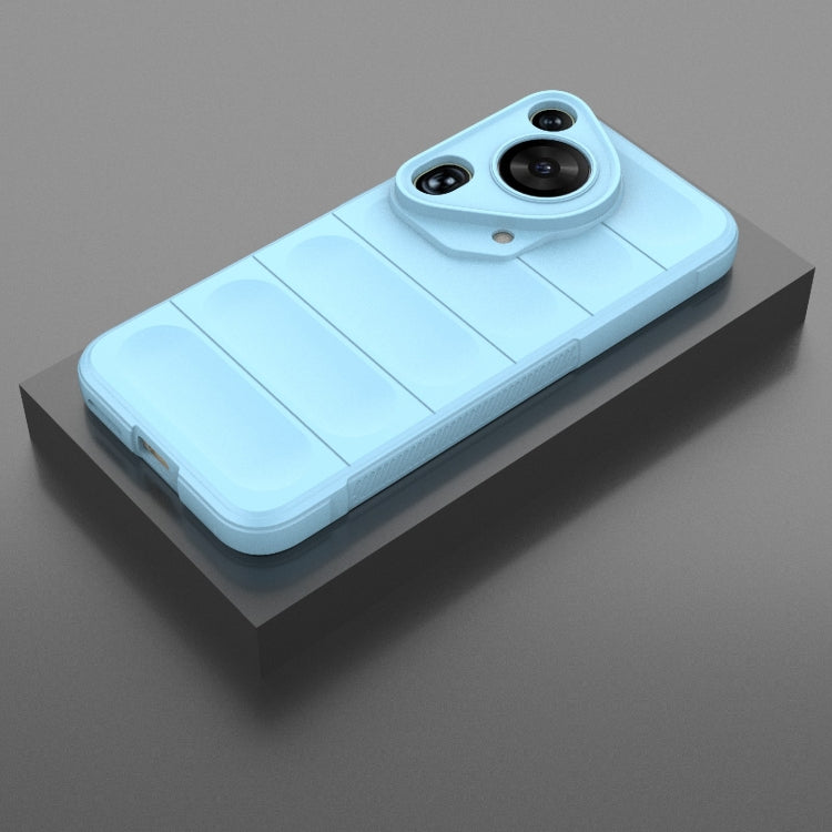 For Huawei Pura 70 Ultra Magic Shield TPU + Flannel Phone Case(Light Blue) - Huawei Cases by PMC TechLife | Online Shopping South Africa | PMC TechLife | Buy Now Pay Later Mobicred