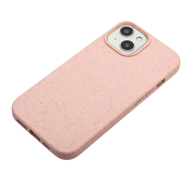 For iPhone 15 Plus Wheat MagSafe Magnetic Straw Material + TPU Phone Case(Pink) - iPhone 15 Plus Cases by PMC Jewellery | Online Shopping South Africa | PMC Jewellery