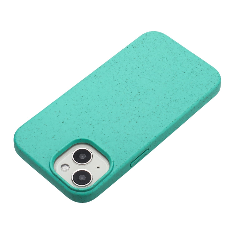 For iPhone 14 Plus Wheat MagSafe Magnetic Straw Material + TPU Phone Case(Green) - iPhone 14 Plus Cases by PMC TechLife | Online Shopping South Africa | PMC TechLife