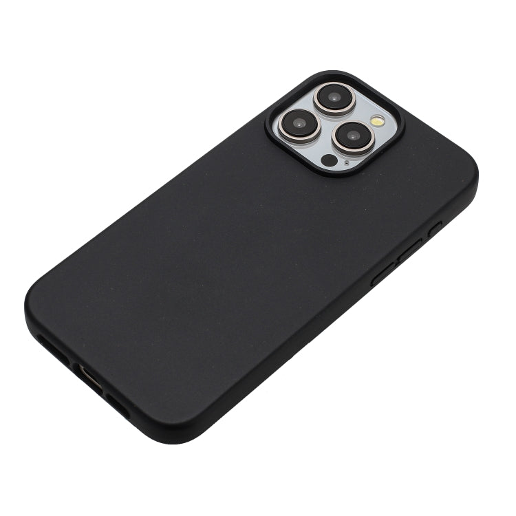For iPhone 12 Pro Max Wheat MagSafe Magnetic Straw Material + TPU Phone Case(Black) - iPhone 12 Pro Max Cases by PMC TechLife | Online Shopping South Africa | PMC TechLife | Buy Now Pay Later Mobicred
