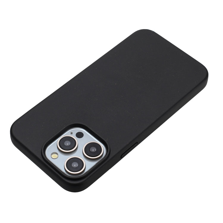 For iPhone 12 Pro Max Wheat MagSafe Magnetic Straw Material + TPU Phone Case(Black) - iPhone 12 Pro Max Cases by PMC TechLife | Online Shopping South Africa | PMC TechLife | Buy Now Pay Later Mobicred