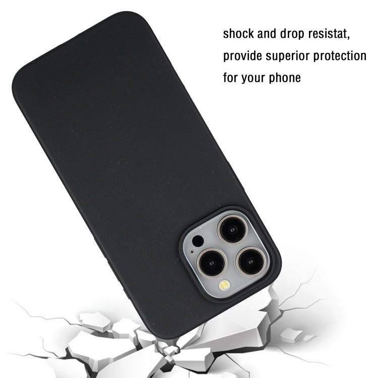 For iPhone 12 Pro Max Wheat MagSafe Magnetic Straw Material + TPU Phone Case(Black) - iPhone 12 Pro Max Cases by PMC TechLife | Online Shopping South Africa | PMC TechLife | Buy Now Pay Later Mobicred