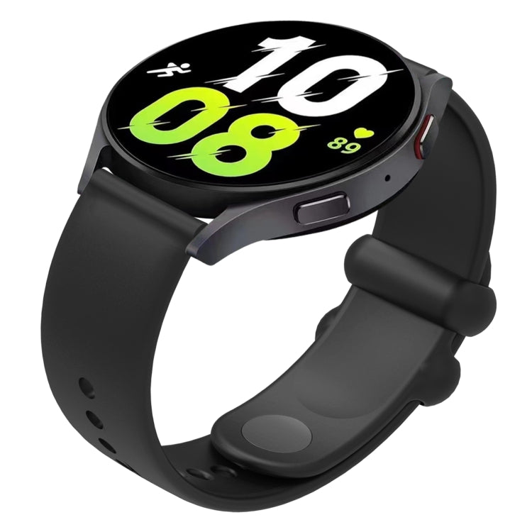 18mm Universal Solid Color Reverse Buckle Silicone Watch Band(Black) - free shipping - PMC TechLife - Order now!