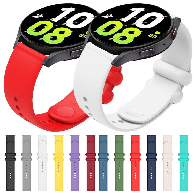 18mm Universal Solid Color Reverse Buckle Silicone Watch Band(White) - free shipping - PMC TechLife - Order now!