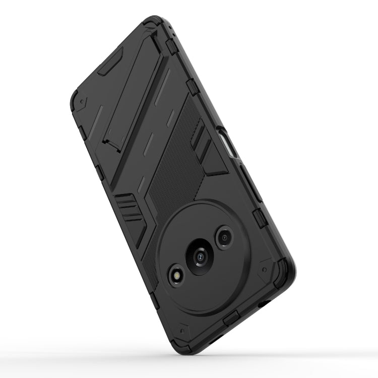 For Xiaomi Redmi A3 4G Global Punk Armor 2 in 1 PC + TPU Phone Case with Holder(Grey) - Xiaomi Cases by PMC TechLife | Online Shopping South Africa | PMC TechLife | Buy Now Pay Later Mobicred