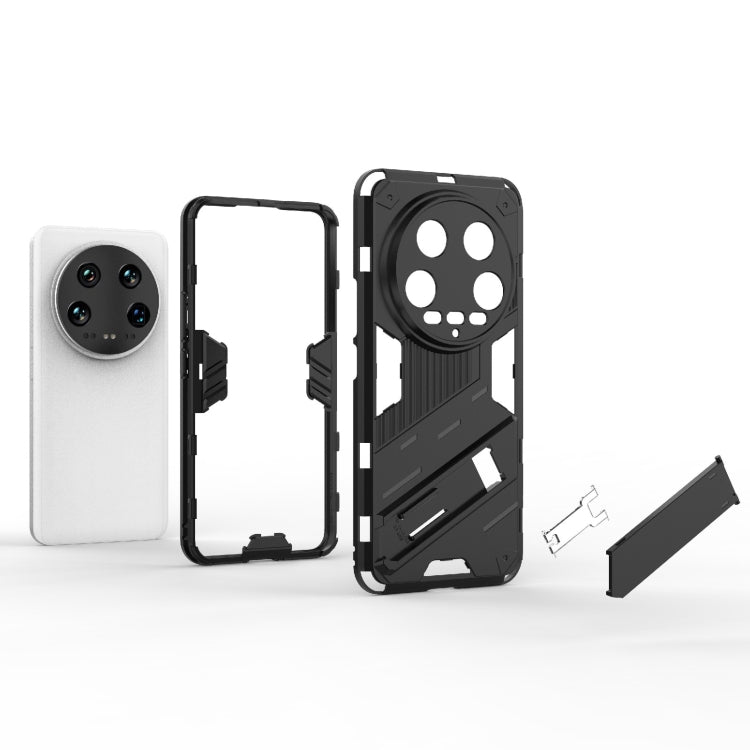 For Xiaomi 14 Ultra 5G Punk Armor 2 in 1 PC + TPU Phone Case with Holder(Red) - 14 Ultra Cases by PMC TechLife | Online Shopping South Africa | PMC TechLife | Buy Now Pay Later Mobicred