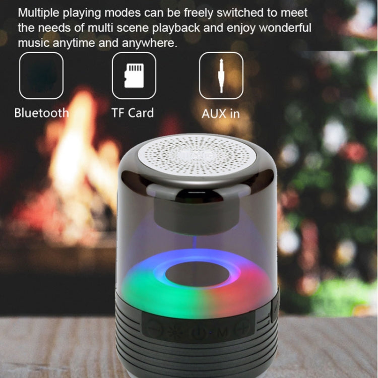 T&G TG369 Portable mini LED Wireless Bluetooth Speaker(Black) - Mini Speaker by T&G | Online Shopping South Africa | PMC Jewellery | Buy Now Pay Later Mobicred