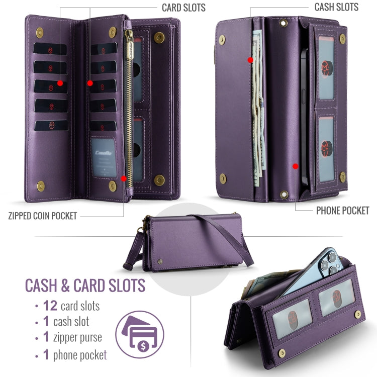 CaseMe ME10 Universal Wallet Phone Case with Lanyard(Purple) - free shipping - PMC Jewellery - Order now!