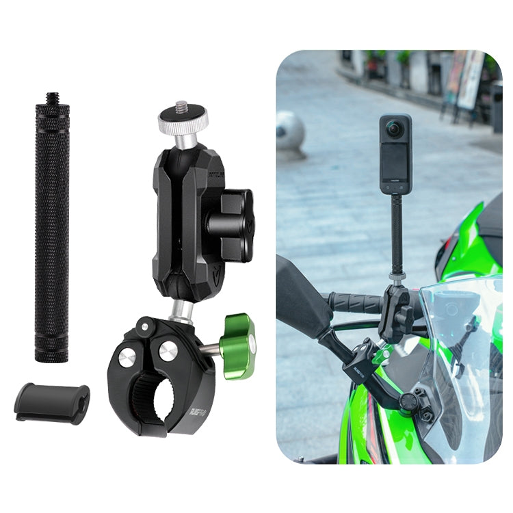 RUIGPRO Crab Clamp Action Camera Bracket 1/4 Ball Head Mount with Rod - Holder by RUIGPRO | Online Shopping South Africa | PMC TechLife | Buy Now Pay Later Mobicred