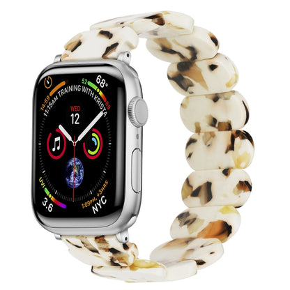 For Apple Watch Series 9 45mm Stretch Rope Resin Watch Band(Nougat) - Watch Bands by PMC Jewellery | Online Shopping South Africa | PMC Jewellery