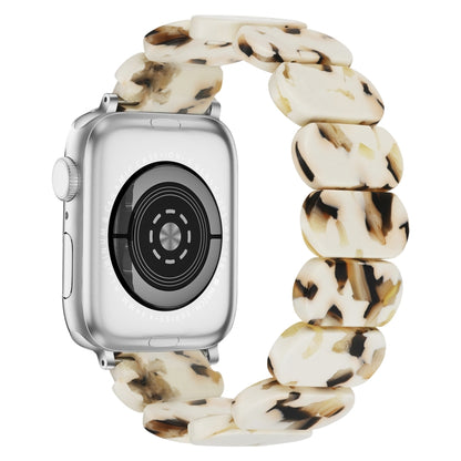 For Apple Watch Series 9 45mm Stretch Rope Resin Watch Band(Nougat) - Watch Bands by PMC Jewellery | Online Shopping South Africa | PMC Jewellery