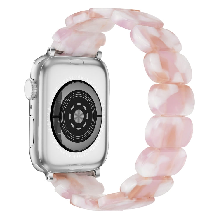 For Apple Watch Series 5 40mm Stretch Rope Resin Watch Band(Pink) - Watch Bands by PMC TechLife | Online Shopping South Africa | PMC TechLife
