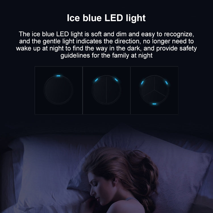 86mm Round LED Tempered Glass Switch Panel, Black Round Glass, Style:Telephone-Computer Socket -  by PMC Jewellery | Online Shopping South Africa | PMC Jewellery | Buy Now Pay Later Mobicred