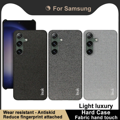 For Samsung Galaxy S24+ 5G imak Ruiyi Series Cloth Texture PU + PC Phone Case(Dark Grey) - Galaxy S24+ 5G Cases by imak | Online Shopping South Africa | PMC Jewellery | Buy Now Pay Later Mobicred