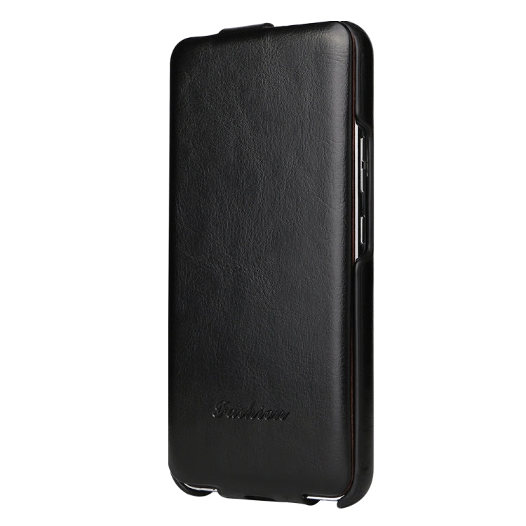 For Samsung Galaxy S24+ 5G Fierre Shann 64 Texture Vertical Flip PU Leather Phone Case(Black) - free shipping - PMC Jewellery - Order now!