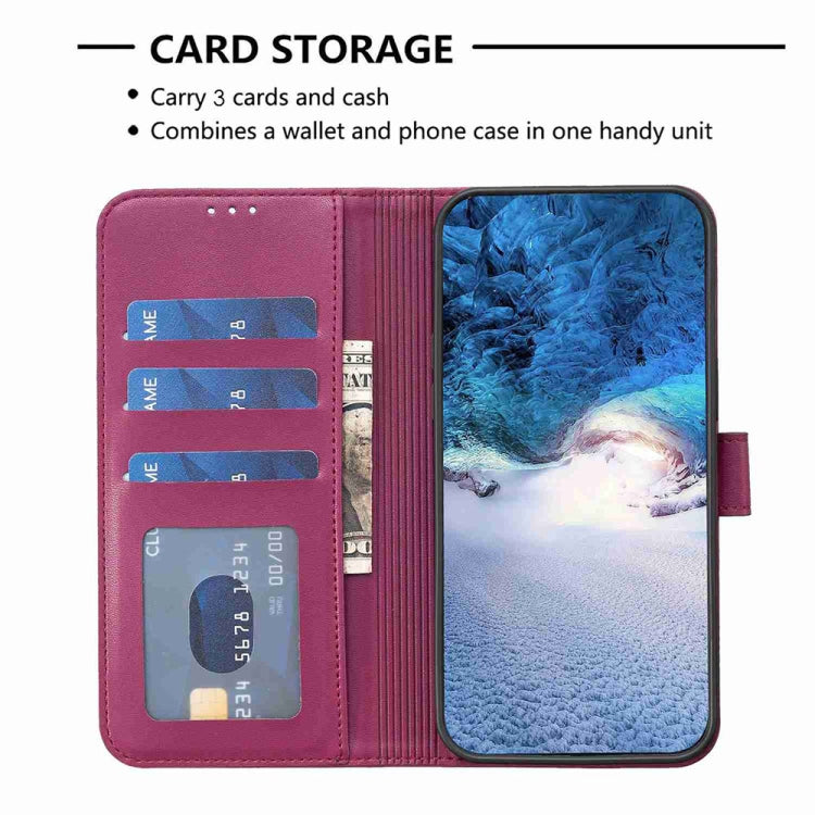 For Realme C53 Four-leaf Embossed Leather Phone Case(Rose Red) - Realme Cases by PMC TechLife | Online Shopping South Africa | PMC TechLife | Buy Now Pay Later Mobicred