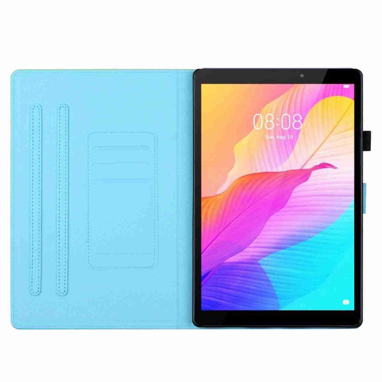 For iPad 11 Pro 2024 / 2020 / Air 4 10.9 Marble Pattern Stitching Smart Leather Tablet Case(Gold Blue) - iPad Air (2022) / (2020) 10.9 Cases by PMC Jewellery | Online Shopping South Africa | PMC Jewellery | Buy Now Pay Later Mobicred