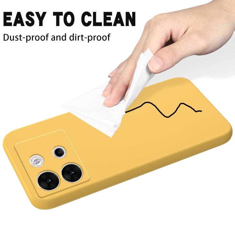 For Infinix Zero 30 5G Solid Color Liquid Silicone Dropproof Full Coverage Protective Case(Yellow) - Infinix Cases by PMC TechLife | Online Shopping South Africa | PMC TechLife | Buy Now Pay Later Mobicred