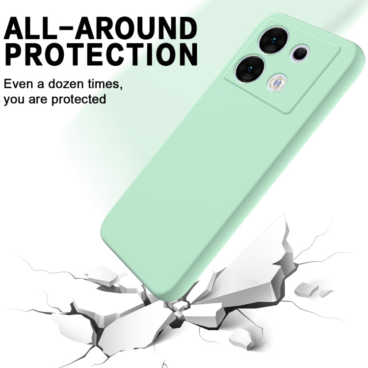 For Infinix Zero 30 5G Solid Color Liquid Silicone Dropproof Full Coverage Protective Case(Green) - Infinix Cases by PMC TechLife | Online Shopping South Africa | PMC TechLife