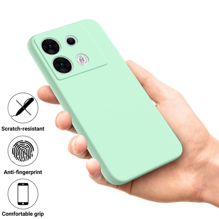 For Infinix Zero 30 5G Solid Color Liquid Silicone Dropproof Full Coverage Protective Case(Green) - Infinix Cases by PMC TechLife | Online Shopping South Africa | PMC TechLife