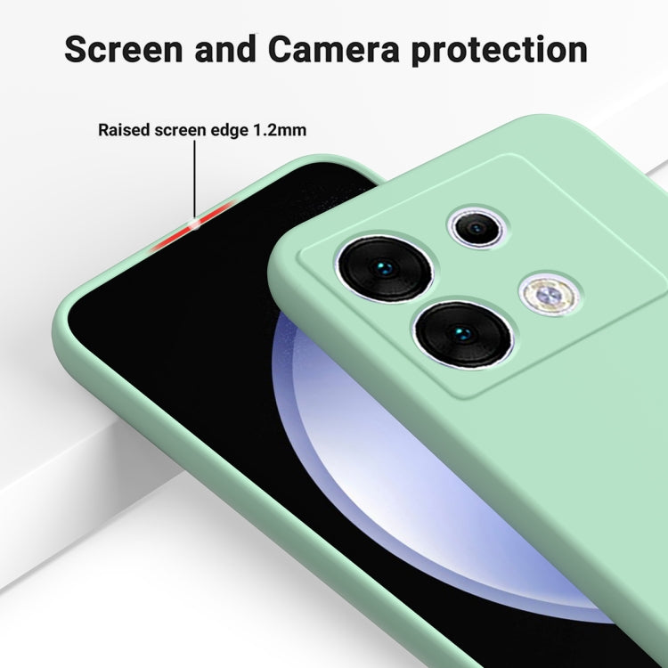 For Infinix Zero 30 5G Solid Color Liquid Silicone Dropproof Full Coverage Protective Case(Green) - Infinix Cases by PMC TechLife | Online Shopping South Africa | PMC TechLife