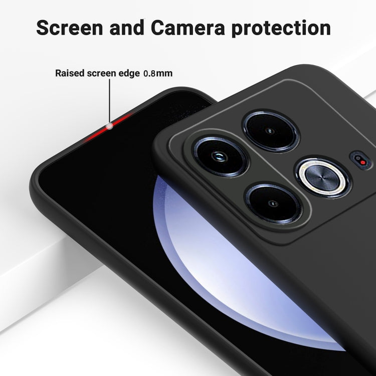 For Infinix Note 40 4G Solid Color Liquid Silicone Dropproof Full Coverage Protective Case(Black) - Infinix Cases by PMC TechLife | Online Shopping South Africa | PMC TechLife | Buy Now Pay Later Mobicred