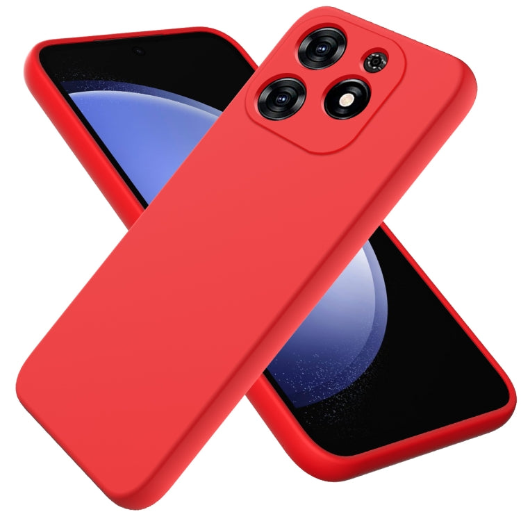 For Tecno Spark 20C/Go 2024 Solid Color Liquid Silicone Dropproof Full Coverage Protective Case(Red) - free shipping - PMC Jewellery - Order now!