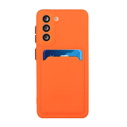 For Samsung Galaxy S24+ / S25+ Card Slot Design Shockproof TPU Phone Case(Orange) - Galaxy S24+ 5G Cases by PMC Jewellery | Online Shopping South Africa | PMC Jewellery | Buy Now Pay Later Mobicred