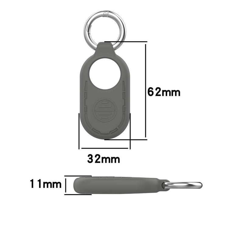 For Samsung Galaxy SmartTag 2 Location Tracker Portable Silicone Protective Case(Black) - SmartTag Accessories by PMC TechLife | Online Shopping South Africa | PMC TechLife