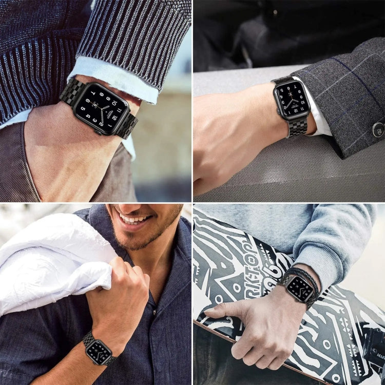 22mm Universal Five Beads Stainless Steel Watch Band(Silver Rose Gold) - free shipping - PMc TechLife - Order now!