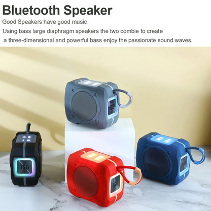 T&G TG661 Colorful LED Portable Outdoor Wireless Bluetooth Speaker(Red) - Desktop Speaker by T&G | Online Shopping South Africa | PMC Jewellery | Buy Now Pay Later Mobicred