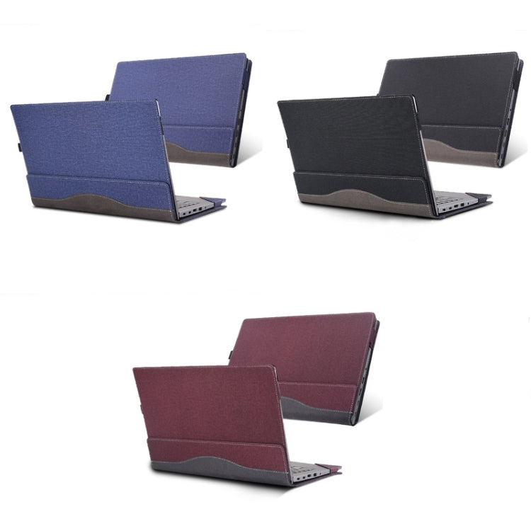 For Lenovo V14 G2 ALC / ITL / IJL Laptop Leather Shockproof Protective Case(Black) - 14.1 inch by PMC Jewellery | Online Shopping South Africa | PMC Jewellery | Buy Now Pay Later Mobicred